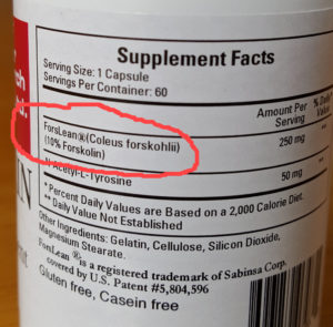 Forskolin dosage