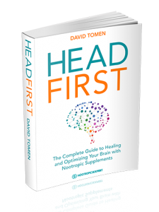 Head First book cover - The Complete Guide to Healing & Optimizing Your Brain with Nootropic Supplements