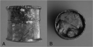 Zinc tablets from the shipwreck of “Relitto del Pozzino” 120 B.C.