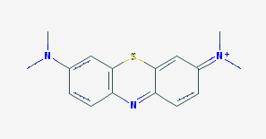 The chemical structure of Methylene Blue