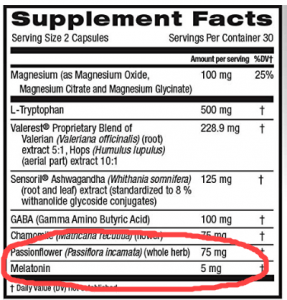 synthetic melatonin in sleep supplements