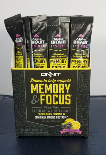 Onnit Alpha Brain Instant Natural Peach Supplement