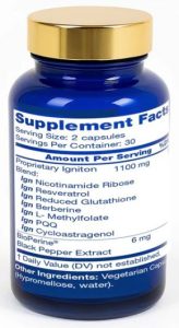 igniLongevity ingredients - Healthy Aging & Cellular Energy 